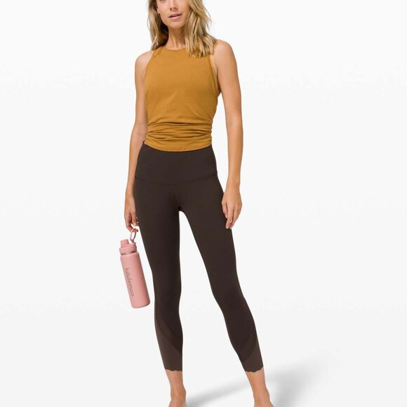 Lululemon Wunder Under High-Rise Crop 23" *Updated Scallop Luxtreme French Press - Picture 5 of 10